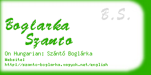 boglarka szanto business card