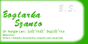 boglarka szanto business card